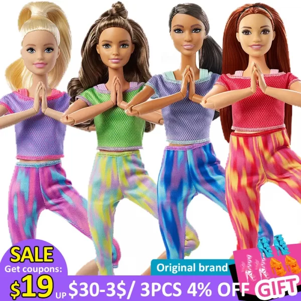 בובת ברבי יוגה – קולקציה צבעונית